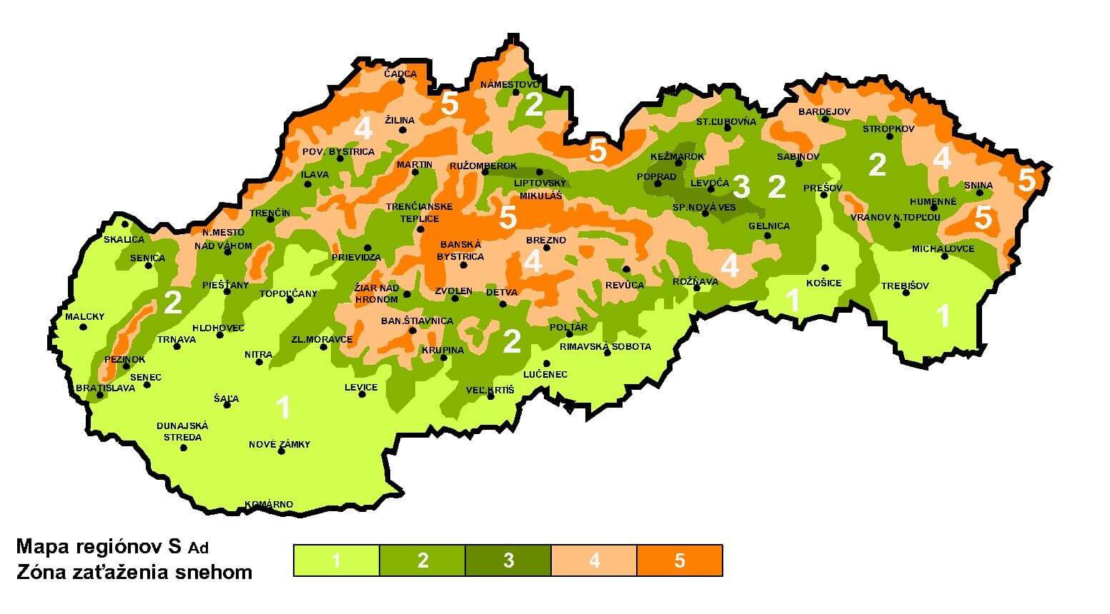 Snehova-mapa-Slovenska-regiony-zona-zatazenia-snehom